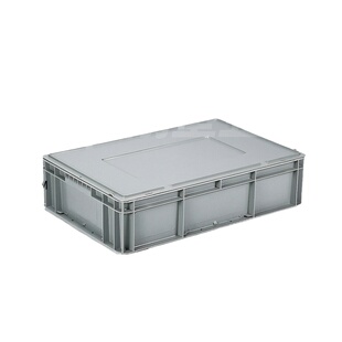 加厚工业EU物流箱塑料长方形周转箱胶框子储物转运中转收纳盒带盖