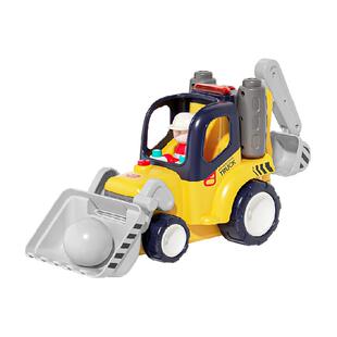 汇乐早教遥控工程车1-3岁挖掘机汽车玩具模型推土机遥控玩具车