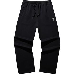 安踏凯里·欧文系列丨加绒针织运动长裤男士直筒卫裤子172611309N