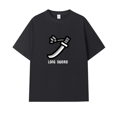 怪物猎人武器图标短袖T恤游戏