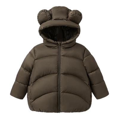 迷你巴拉儿童羽绒服保暖防风帽