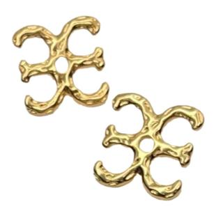 张悦儿小众圆心耳环coc同款树脂大logo耳坠纯银耳针气质百搭个性