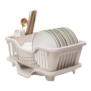 厨房置物架放碗筷收纳盒装碗碟盘家用碗架沥水架台面碗柜收纳架子