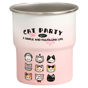 高颜值卡通小猫家族洗漱杯