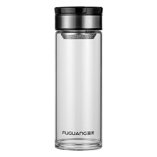 富光玻璃杯大容量1000ml水杯车载泡茶杯运动防摔耐热男女便携杯子