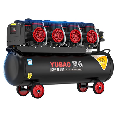 无油静音空压机工业级空气压缩机重型喷漆高压220V小型木工气泵