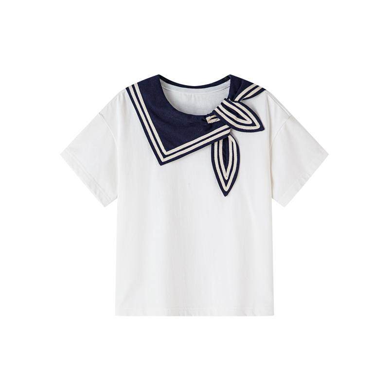 笛莎官方旗舰店女童短袖t恤