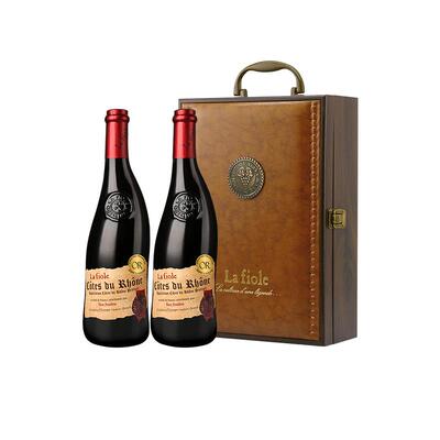 【自营】法国原瓶进口歪脖子金奖红酒芙华安赛伦干红葡萄酒礼盒装