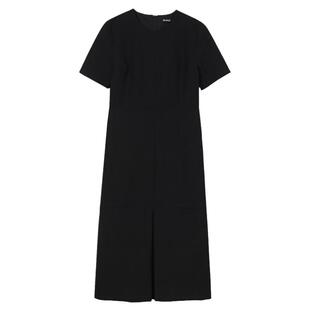 欧美高端大码春夏礼服连衣裙子秋季新款黑色气场强大女装直筒胖mm