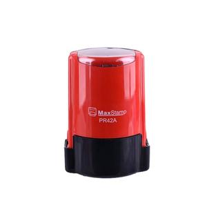 吉普生回墨翻转日期印章文本圆42替换外壳替换印台印油套装双面空白墨盒