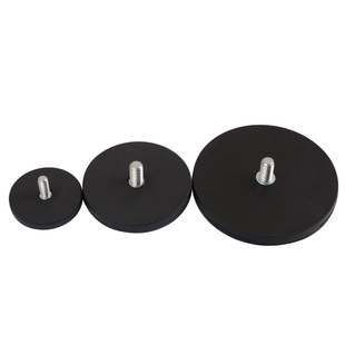 包胶强磁车顶吸盘汽车射灯支架定位器强磁底座包胶磁铁广告牌吸盘