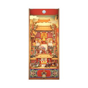 同趣书立diy小屋国博元宵行乐图拼装积木感应模型摆件新年礼物女