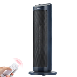 格力暖风机家用取暖器节能摇控电暖器立式摇头客厅大面积速热升温