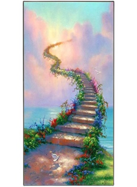 玄关壁画手绘挂画走廊过道装饰画