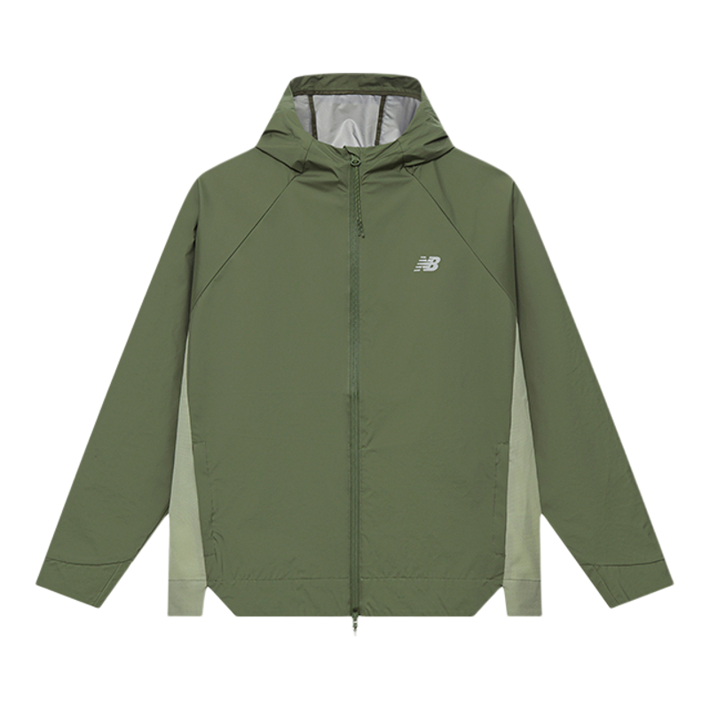 New Balance/NB正品新款男女防泼水运动连帽夹克外套NAE37011-KH