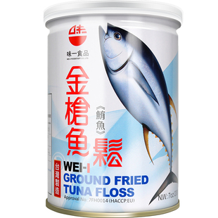 台湾味一金枪鱼松儿童肉酥营养肉松无添加色素200g*2罐装