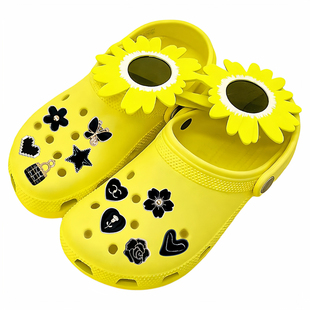 多巴胺穿搭鞋花适配洞洞鞋扣配饰鞋花可拆卸装饰亚克力配件男女款