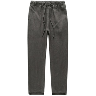 楠休闲裤男唐装苎麻裤子新款秋季休闲直筒裤男中式大码中年慕言