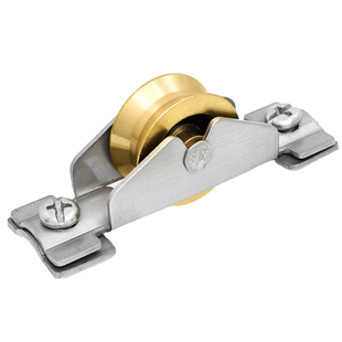 65老式铝合金门窗滑轮推拉门地窗户滑道滚轮玻璃下轮移门配件轨道