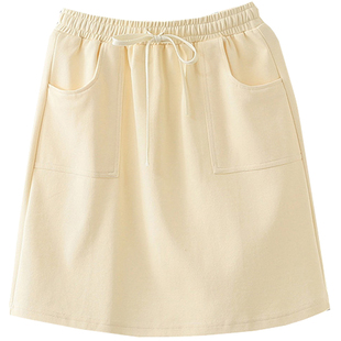 夏季大码200斤卫衣短裙胖妹妹显瘦半身裙休闲运动裙裤包臀裙裙子