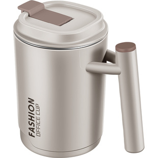 杯子带盖带勺子不锈钢马克杯女生日礼物情侣水杯咖啡杯男士泡茶缸