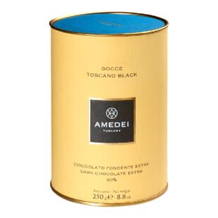 意大利进口Amedei娅曼蒂90%黑巧克力币罐装零食少糖小片散装丝滑