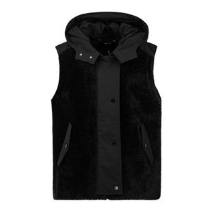 HAVVA仿羊羔毛皮草马甲女士舒适易搭配马夹外套2025冬季P3-25620