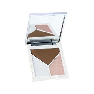 高光修容盘哑光阴影鼻影三合一体盘眉粉提亮面部细闪自然