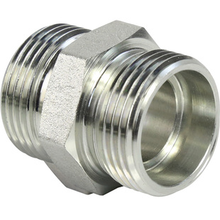 液压对丝直通接头外螺纹永华标准公制外螺纹ED转H型卡套连接头