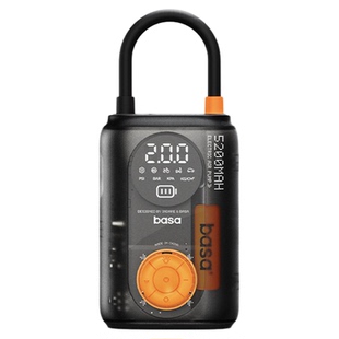 basa车载充气泵便携无线电动自行车打气筒汽车轮胎带测胎压打气泵