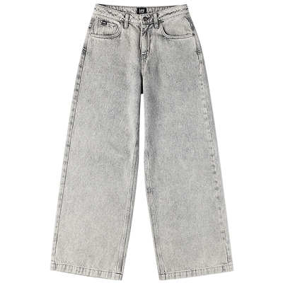 【张凌赫代言】26年春夏新品经典五袋款设计牛仔裤女浅灰色潮流