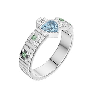 Mouhooland暮后之地游乐园国王之心情侣戒925银指环对戒小众戒指