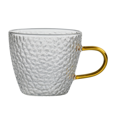 日式风玻璃迷你个性锤纹小茶杯