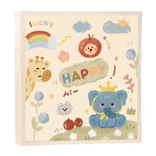 6寸相册本纪念册家庭大容量宝宝儿童插页照片5寸7六混装收纳影集