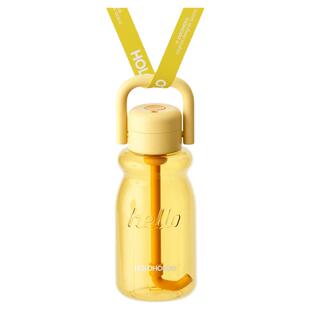 holoholo小奶杯夏季新款高颜值学生便携塑料大容量吸管杯儿童水杯