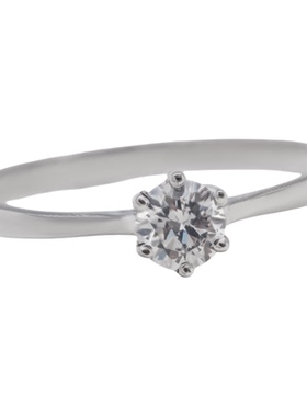 轻奢八心八箭锆钻戒指指环