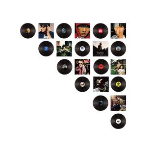 周杰伦海报专辑黑胶唱片歌词网红音乐工作室墙面装饰画教室布置CD