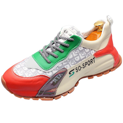 秋款休闲鞋厚底运动鞋国潮大码