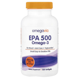 OmegaVia EPA深海鱼油欧米伽omega3成人支持情绪关节甘油三酯