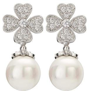 四叶草珍珠耳饰925银耳钉女纯银耳环2026新款爆款高级感轻奢耳坠