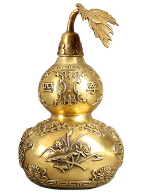 铜葫芦摆件客厅家居桌面装饰中式