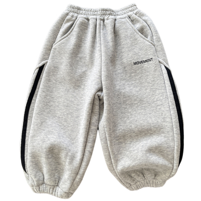 保暖男童加绒裤子秋冬休闲运动裤