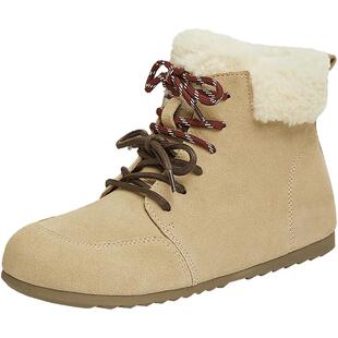 TATA他她复古休闲勃肯鞋女鞋加绒高帮鞋马丁靴2024新款CGQ03DD4