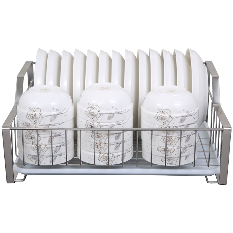 304不锈钢碗架碗柜单层沥水碗碟架厨房置物架收纳