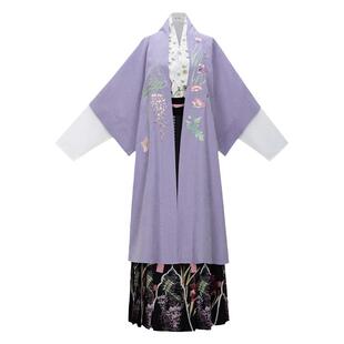 花朝记｜苏幕遮｜绣花秋冬传统汉服｜宋制长干寺背心飞机袖百迭裙