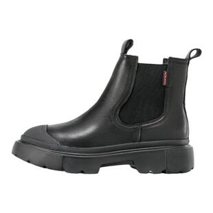 【运动皮鞋】奥康女鞋冬季厚底休闲切尔西靴真皮时尚潮流包头短靴