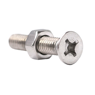 316不锈钢十字沉头机牙螺丝钉螺母套装二组合平头螺栓M3M456M8M10