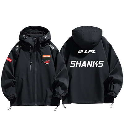 10.AL战队S15 LoL2026shanks同款出征服男秋冬休闲外套三色冲锋衣