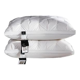 奢世希尔顿羽绒枕头白鹅绒枕芯家用五星级酒店专用护颈椎助睡眠