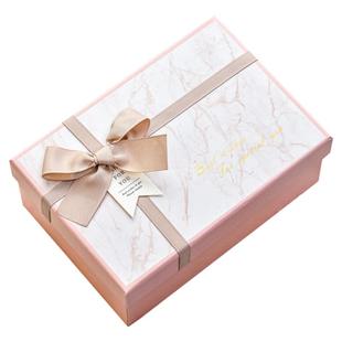 礼物盒包装盒高级感生日盒子送女生礼盒空盒情人节粉色大号礼品盒